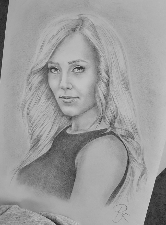 Портрет олівцем на замовлення.